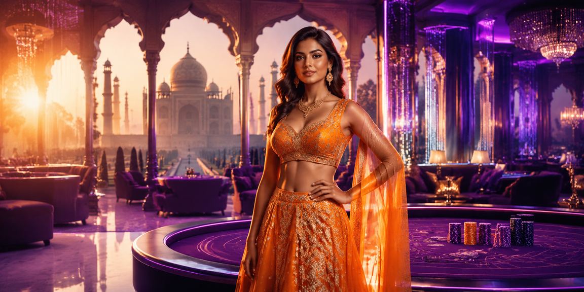 Live dealer hosting Teen Patti game in casino